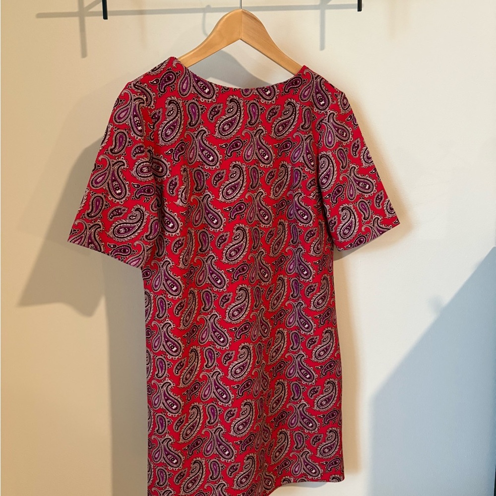 Banana Republic Red Paisley Mini Dress